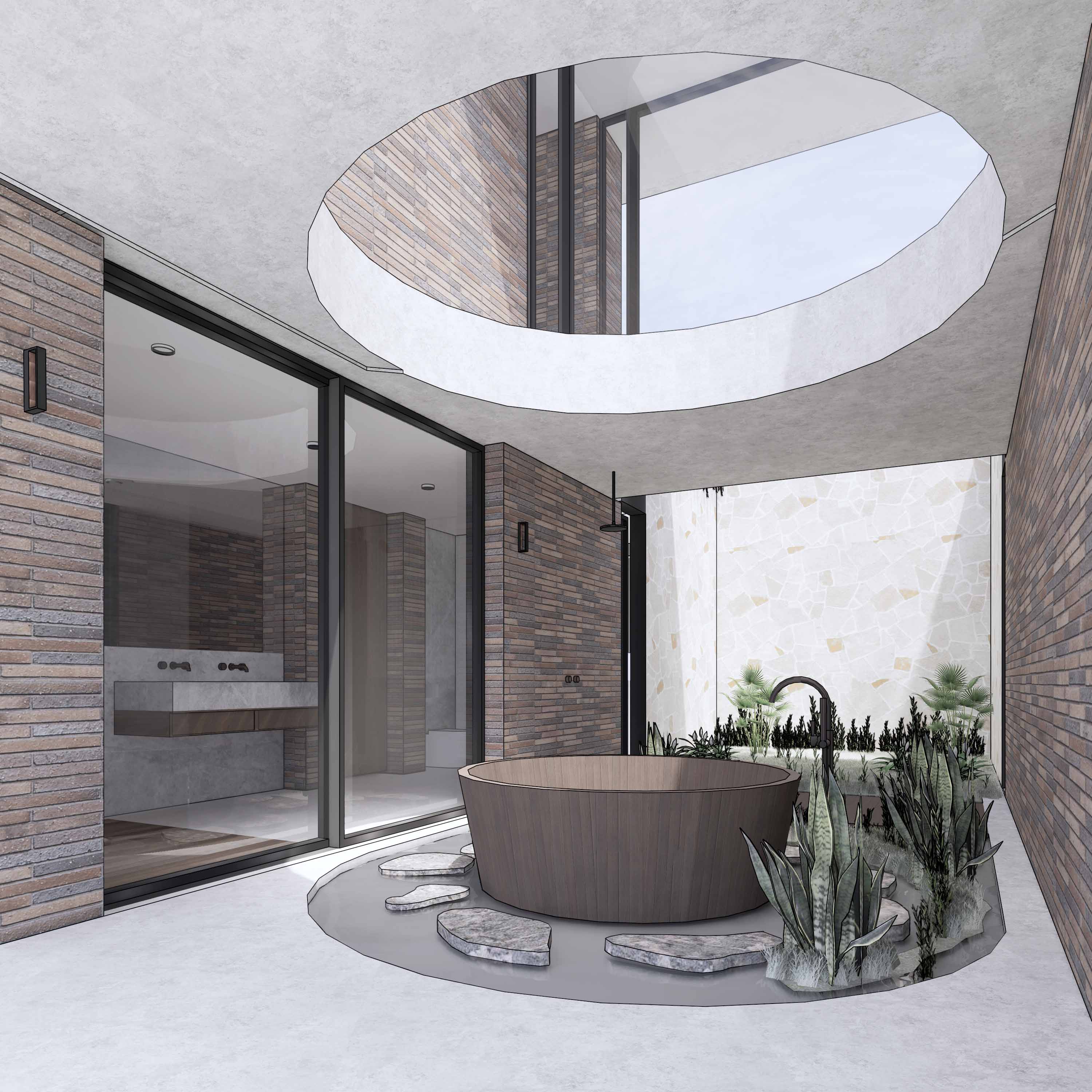 Perspective - Outdoor Bath